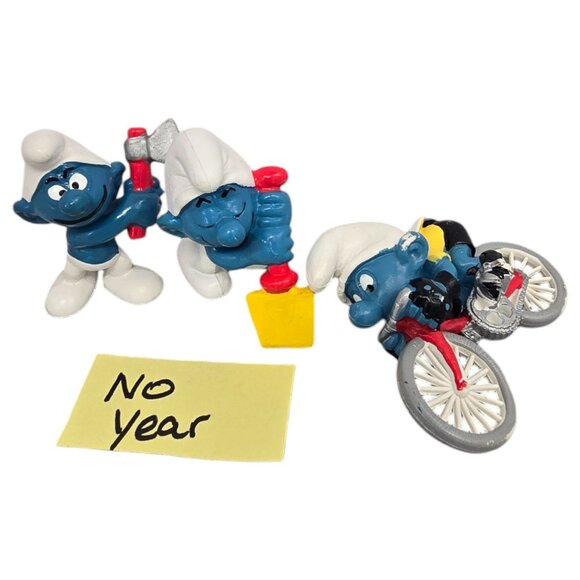 Vtg Smurfs Figurine Collection 1965-1984 Lot of 49 Mushroom House Peyo Schleich - Picture 9 of 16